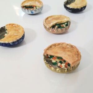 3/$15 Chicken Pot Pie Bottle Cap Magnet